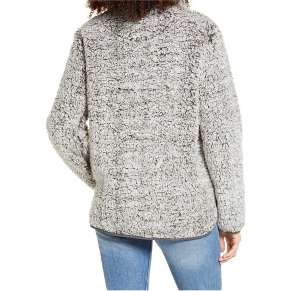 Thread & Supply Gray Turtleneck Sherpa Jacket - Picture 5 of 5